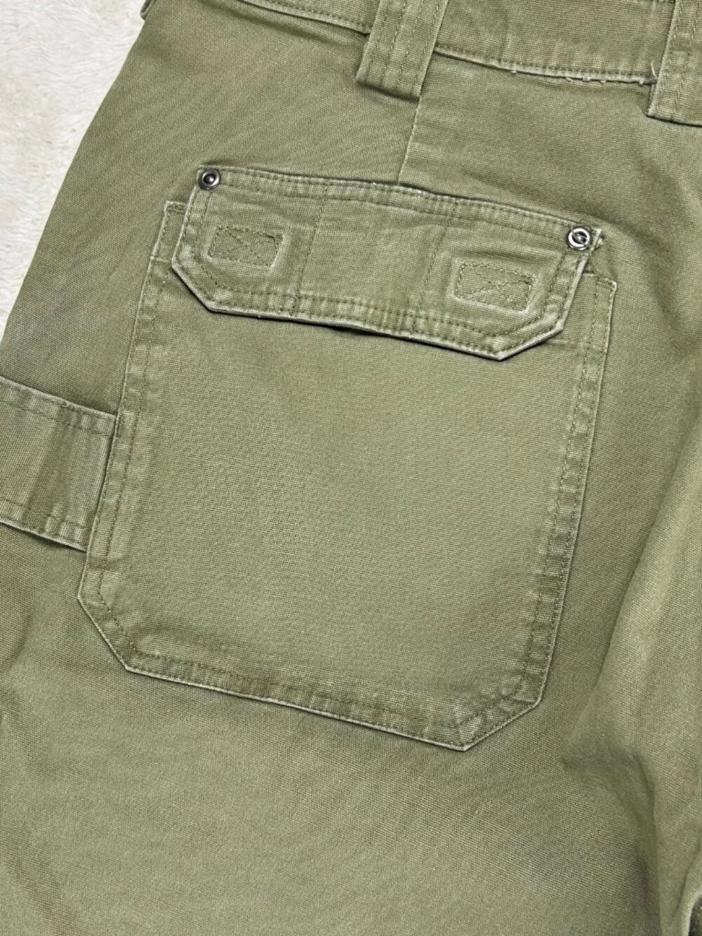 Duluth Trading Co. Fire Hose Work Pants Mens 42x32 Olive Green Cargo Pocket - Picture 5 of 14